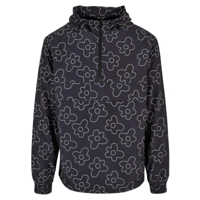 Afbeelding van Urban Classics Flower AOP Jas, Heren, Maat: XXL, Blackflower