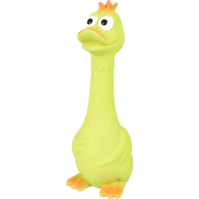 Afbeelding van Flamingo Hondenspeelgoed Latex Eend Geel 8 x 6.5 21 cm