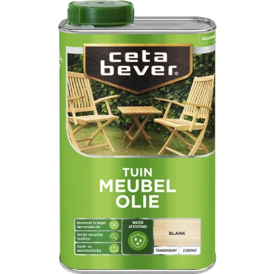 Afbeelding van Ceta Bever Tuinmeubelolie Waterproof 1 liter Blanke lak &amp; Beits