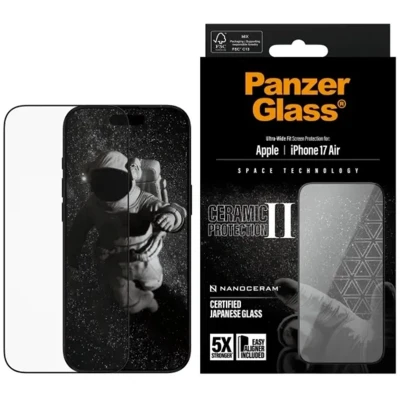 Afbeelding van PanzerGlass Ceramic Screenprotector met applicator voor de Apple iPhone Air
