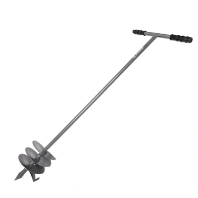 Afbeelding van KADAX Handboor T vorm voor het planten van bomen, tuinboor hekpalen, plantenboor met handvat (diameter 140 mm)