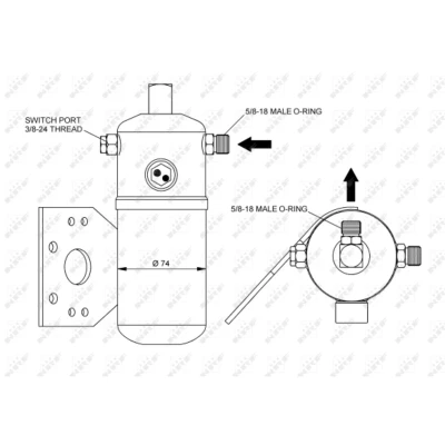 Afbeelding van NRF Airco droger/filter 33291
