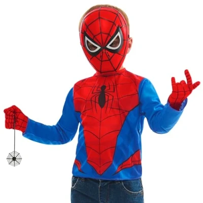 Afbeelding van Rubies Officieel Marvel Spiderman kostuum voor kinderen, maat 4 6 jaar