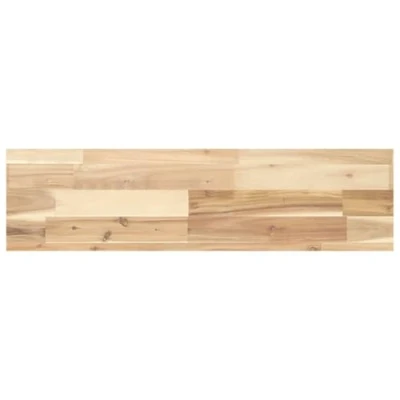 Afbeelding van vidaXL Wandschap zwevend 100x20x4 cm onbehandeld massief acaciahout