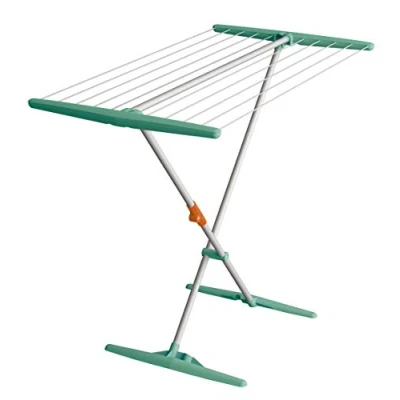 Afbeelding van Artweger by Juwel Superdry Basic 40804 Wasdroger (staand droogrek inklapbaar, droger voor badkamer + balkon, drooglengte 11 m, waslijn met twaron waslijn)