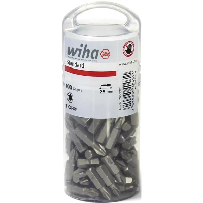 Afbeelding van Wiha Bitset Standard 25mm (¼″) TORX® (T20) VE=100 40463