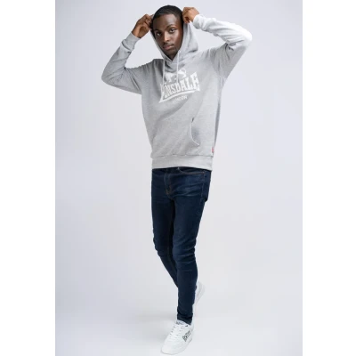 Afbeelding van Lonsdale Fremington Hoodie, Heren, Maat: 3XL, Marl grey
