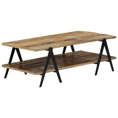 Afbeelding van Salontafel 115x60x40 cm massief gerecycled hout