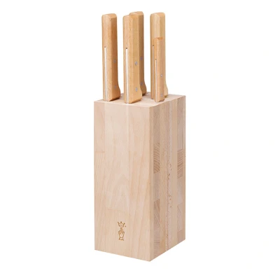 Afbeelding van Opinel Parallele Meat BENTURE254580 messenblok met 5 messen, bruin