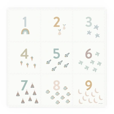 Afbeelding van Play&amp;go 2 in 1 foam speelmat eevaa numbers 180x180 cm
