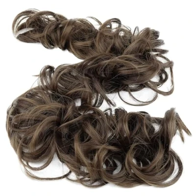 Afbeelding van CAISHA XXL Haarstukje Choucho voor het verkrijgen van volumineus opgedaan haar, krullen, knot, bruin HW23