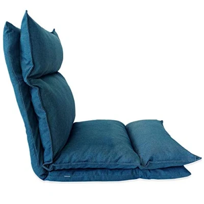 Afbeelding van Rebecca Mobili Futon Stoel, Yoga Polyester Metaal, Rust Woonkamer Veranda Afmetingen 70 x 56 cm (HxBxD) Art. RE6197