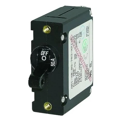 Afbeelding van Magnetische stroomonderbreker Serie A (stroom: 50 Amp) zwart (BS7228)