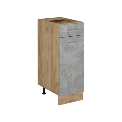 Afbeelding van Vicco Keukenonderkast R Line, Beton/Krachtige eik goud, 30 cm zonder werkblad