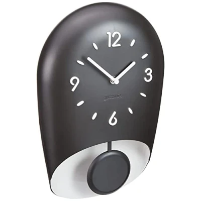 Afbeelding van Guzzini Home, BELL wandklok met slinger zwart, 22 x 8 33 cm 168604209