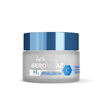 Afbeelding van Gerovital Anti rimpel Nachtcreme voor vrouwen met Hyaluronzuur serum en Vitamine C , 50 ml