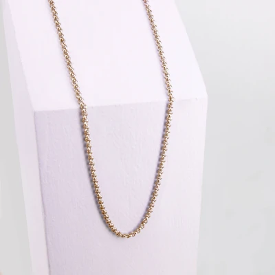 Image de Ponytail&amp;Co Collier avec maillons ronds luxueux Or Rose 38+6cm