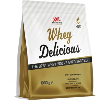 Afbeelding van XXL Nutrition Whey Delicious Aardbei Wei Eiwitpoeder met BCAA &amp; Glutamine, Proteïne poeder, Eiwit shake, Protein 1000 gram (Zak)