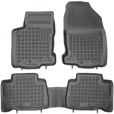 Afbeelding van REZAW PLAST 202407 Vloermatset Rubber voor en achter Zwart LEXUS: NX