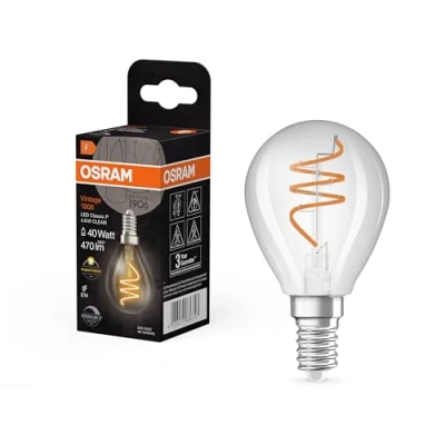 Afbeelding van OSRAM LED Vintage P40 E14 4,6W 927 Spiraal gloeidraad helder dimbaar
