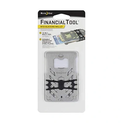 Afbeelding van Nite Ize Financial tool RFID blokkerende portemonnee financiële staal, N/A