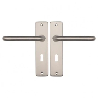 Afbeelding van Deurklink met sleutelschild Starx Coupe 56 mm (Aluminium, RVS)