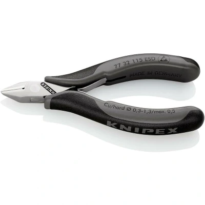 Image de KNIPEX 77 32 115 ESD Coupe diagonale pour l&#039;électronique avec poignées multi composants mm