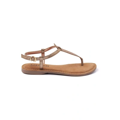Afbeelding van Lazamani Teensandalen, Dames, Maat: 43, Copper Leer