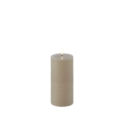 Afbeelding van Uyuni Led Rustieke Kaars Zandsteen 7,8 cm x 15