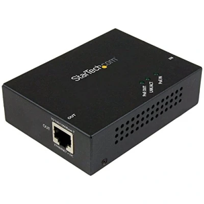 Image de StarTech.com 1 Port Gigabit PoE+ Extender 802.3at &amp; 802.3af 100m (330ft) relais Ethernet, Fast Ethernet