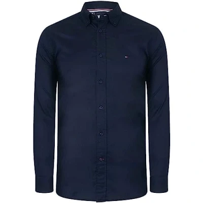 Afbeelding van Tommy Hilfiger Core Flex Poplin Rf T shirt, casual overhemden voor heren, Blauw (Desert Sky)