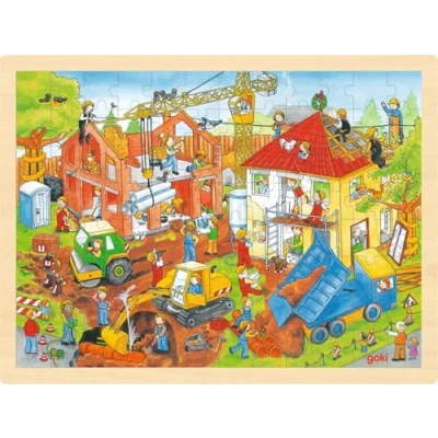 Afbeelding van Goki Rapunzel Construction SITE Puzzel voor kinderen, Maat: One Size, Multi colors