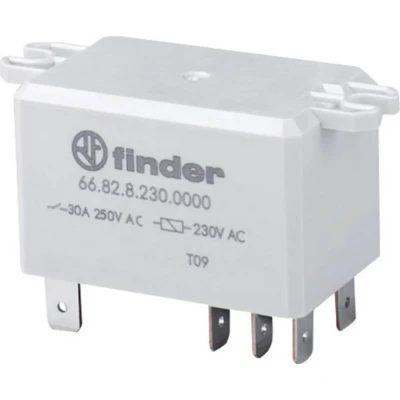 Afbeelding van Finder 66.82.8.230.1000 Steekrelais 230 V/AC 30 A 2x wisselcontact 1 stuk(s)