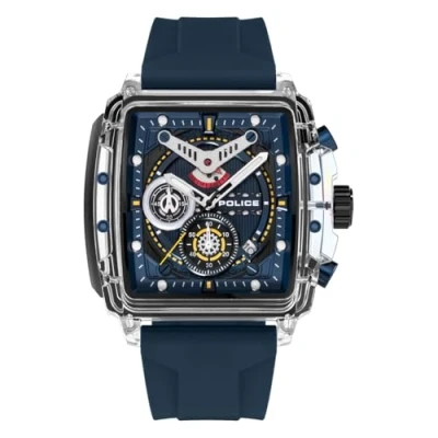 Afbeelding van Police Chronograaf Weiß blau, Heren, Maat: One Size, blau