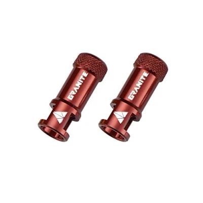 Afbeelding van Granite Juicy Nipple ventieldoppen met ventielkernverwijderingsfunctie, eenvoudig te bedienen fietsbandenbeschermkappen (rood)