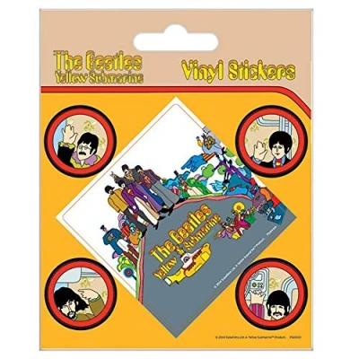 Afbeelding van The Beatles Yellow Submarine Stickers Set (Yellow/Multicoloured)