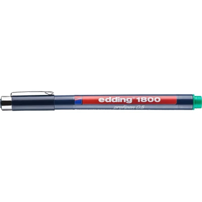 Afbeelding van edding 1800 profipen 0.5 groen 1ST 0,5 mm / 4 180005004