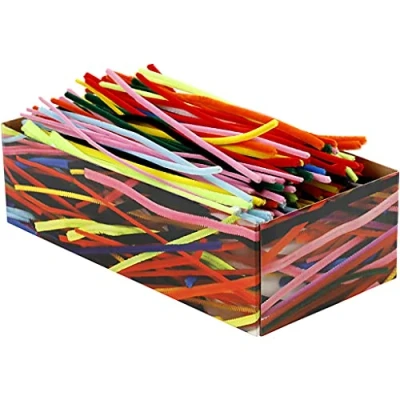 Afbeelding van Chenilledraad Creotime 30cm dikte 4, 6, 9mm 700 stuks assorti