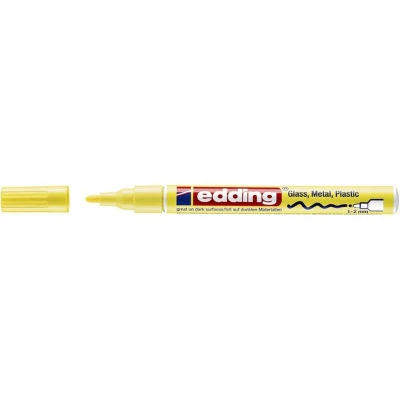 Afbeelding van Viltstift edding 751 lakmarker rond 1 2mm pastel geel