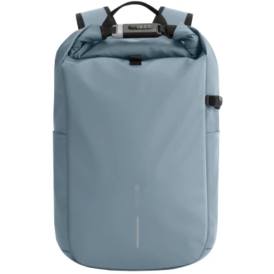 Afbeelding van Urban Waterbestendige Anti diefstal Rugzak Blauw Zwart bedrukken met logo XD Design