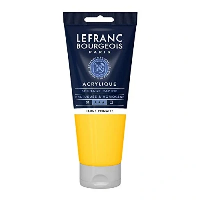 Afbeelding van Lefranc Bourgeois fijne acrylverf, Tube 200 ml, primair geel