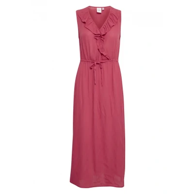 Afbeelding van ICHI Ihmarrakech DR Jurk, Dames, Maat: Medium, Raspberry wine