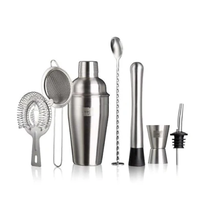 Afbeelding van Vacu Vin Cocktail Set Plus Zilver 7 Stuks