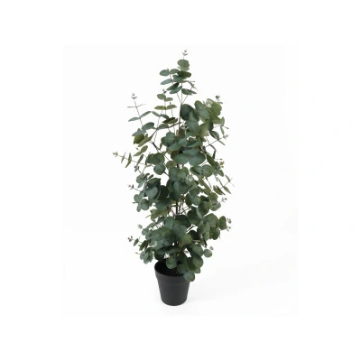 Afbeelding van Present Time Kunstplant Eucalyptus Leaf Large Groen 30x30x78cm Modern