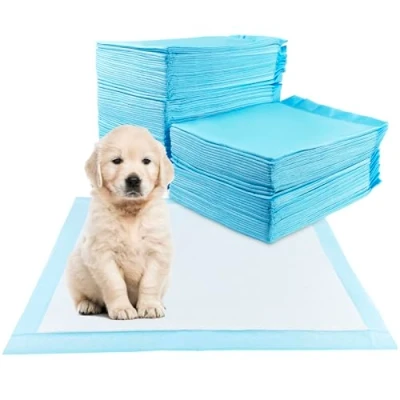 Afbeelding van Fousenuk Hygiënische hondenmat, 60 x 90 cm, hondenaccessoires, traverse absorberend, hygiënisch, 5 laags, lektest, sneldrogend oppervlak