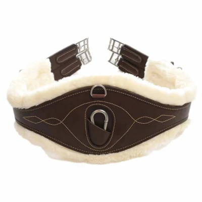 Afbeelding van Kentucky Springsingel Sheepskin Anatomic Bruin 125cm