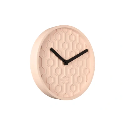 Afbeelding van Karlsson Wandklok Honeycomb Roze Ø31cm