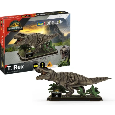 Afbeelding van Revell 00246 Jurassic World Rebirth T.Rex 45 Stukjes 44,1cm 3D Puzzel