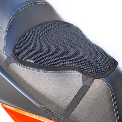 Afbeelding van Pelucton Airflow Stoelhoes voor motorfiets, scooter, zonwering, ademend mesh, motorzadelkussen, universeel, antislip, de zomer