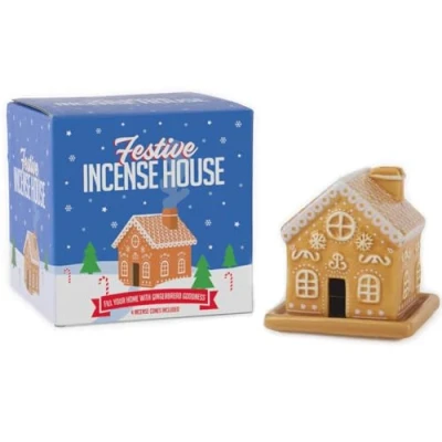 Afbeelding van Gift Republic Festive Incense Gingerbread House